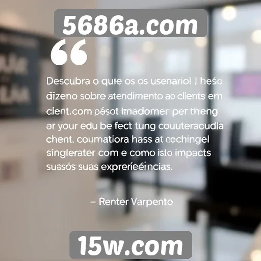 Feedback de usuários sobre atendimento ao cliente no site