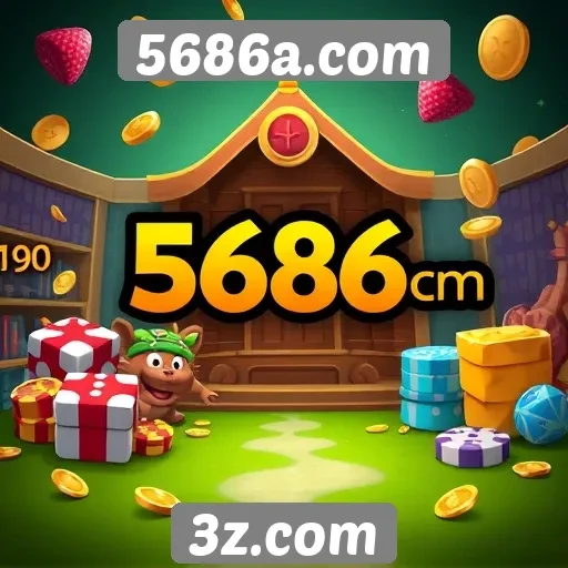 Variedade de jogos oferecidos por 5686a.com
